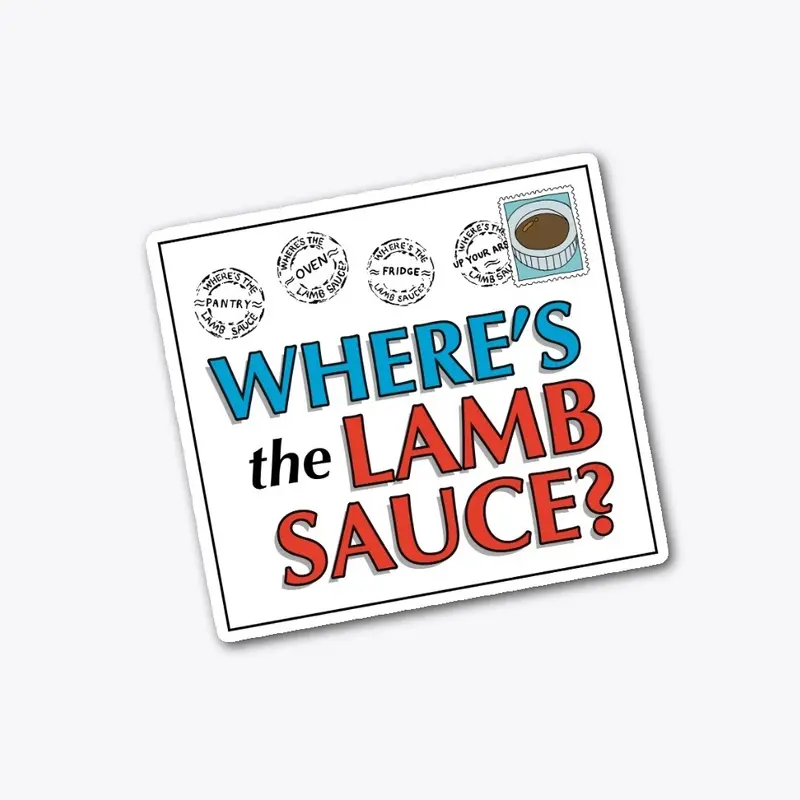 Where's The Lamb Sauce Sticker